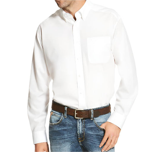 Ariat Men's Solid White Shirt MEN - Clothing - Shirts - Long Sleeve Ariat Clothing