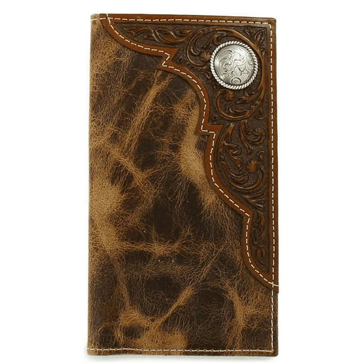 Ariat Embossed Oval Concho Rodeo Wallet MEN - Accessories - Wallets & Money Clips Ariat   