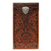 Ariat Floral Tooled Gator Rodeo Wallet MEN - Accessories - Wallets & Money Clips M&F Western Products   
