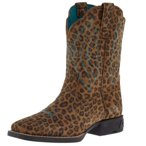 Ariat Youth Primetime Faded Leopard Boot- FINAL SALE KIDS - Girls - Footwear - Boots Ariat Footwear   