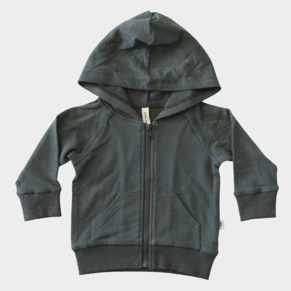 Babysprouts Hooded Jacket - Graphite KIDS - Baby - Baby Boy Clothing Babysprouts   
