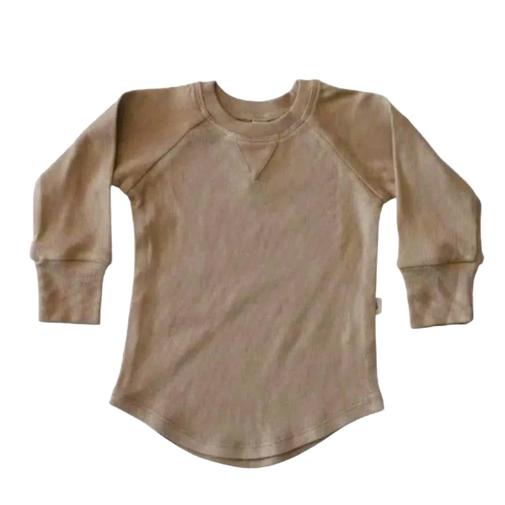 Babysprouts Ribbed Top - Taupe - FINAL SALE KIDS - Baby - Baby Girl Clothing Babysprouts   