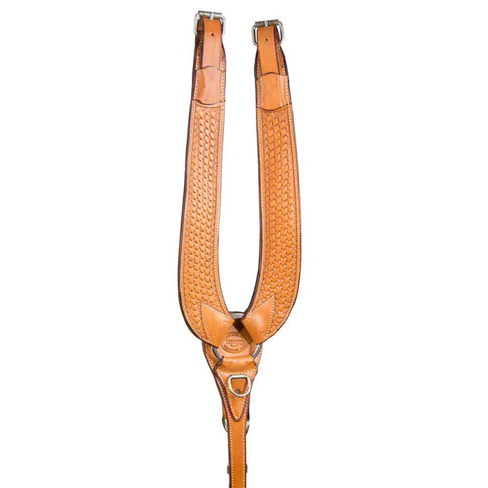 Teskey's Basket Stamped Pulling Collar Tack - Breast Collars Teskey's Light Oil  