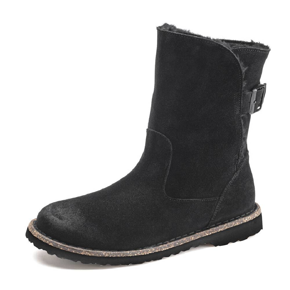 Birkenstock Uppsala Shearling Boot - Suede Leather Black WOMEN - Footwear - Casuals Birkenstock   