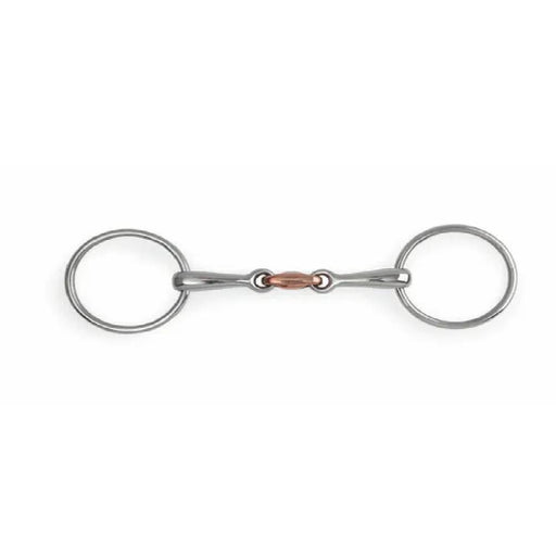 Shires Loose Ring Copper Lozenge Snaffle English - Tack Intec Performance Gear   