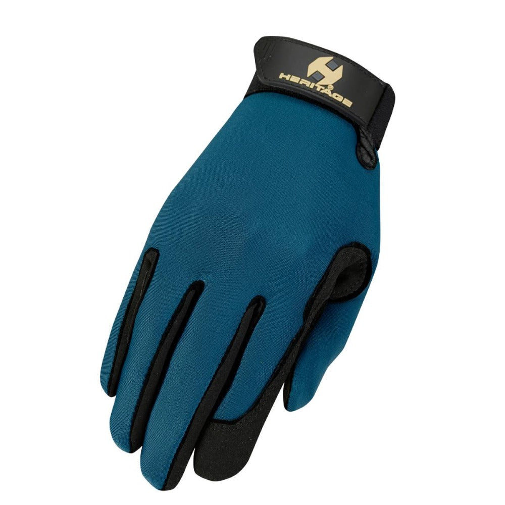 Heritage Performance Gloves Tack - English Tack & Equipment - English Riding Gear Heritage 6 Steel Blue 