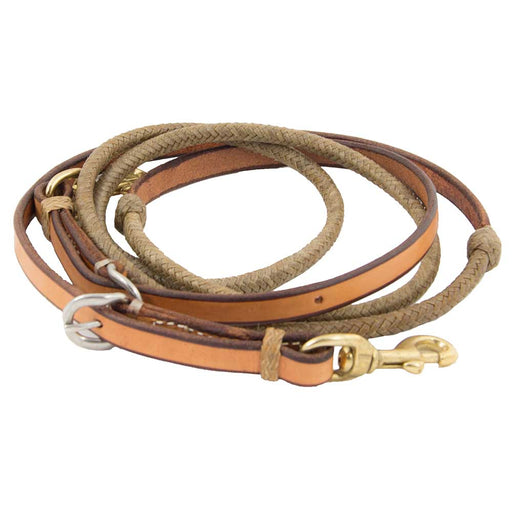Teskey's Rawhide Reins Tack - Reins Teskey's Natural  