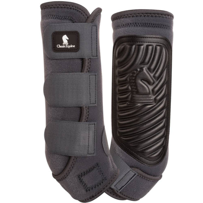 Classic Equine ClassicFit Boots - Hind Tack - Leg Protection Classic Equine Charcoal Small 