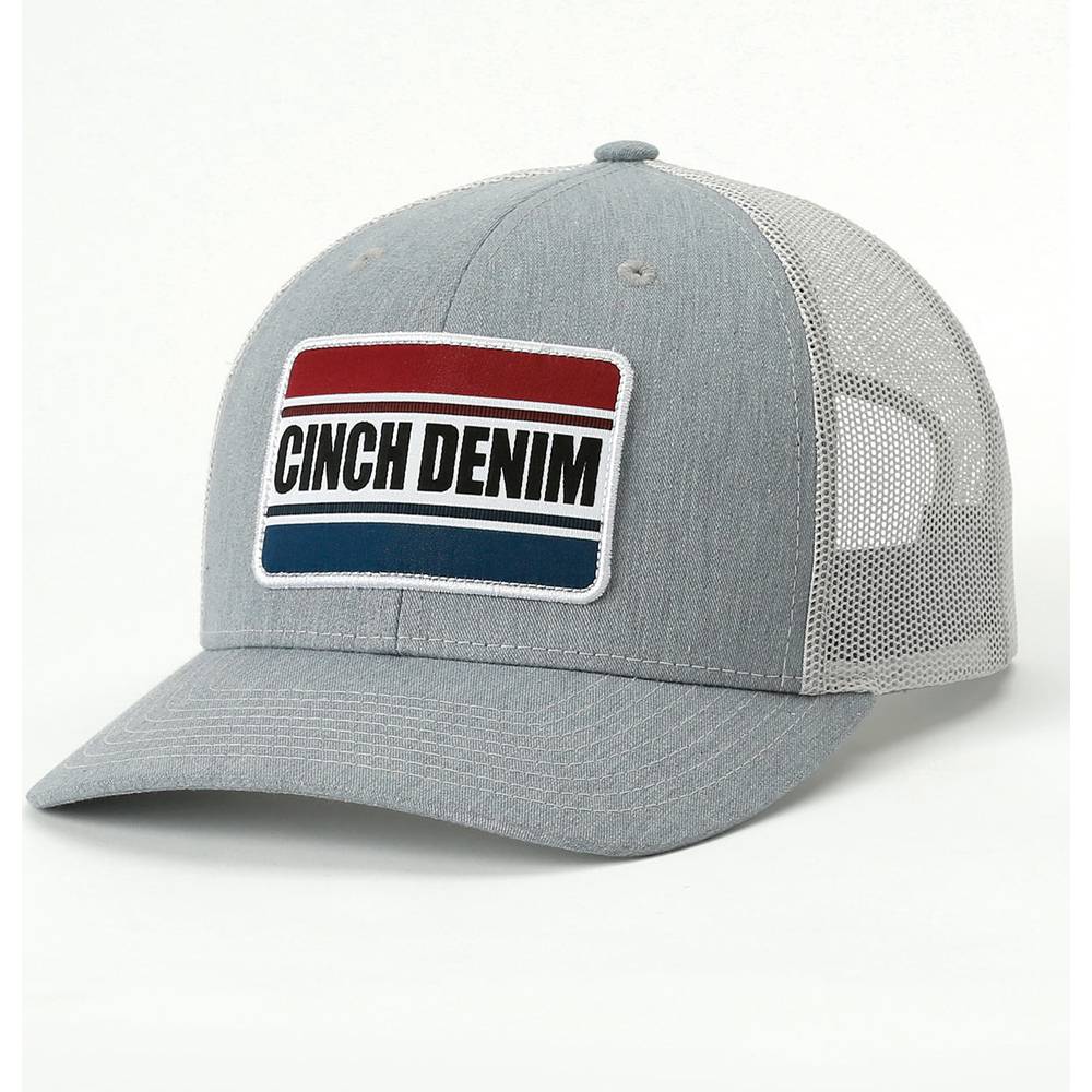Cinch Men's Denim Trucker Cap HATS - BASEBALL CAPS Cinch   
