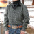 Cinch Boy's Long Sleeve Geo Print Shirt - Olive KIDS - Boys - Clothing - Shirts - Long Sleeve Shirts Cinch   
