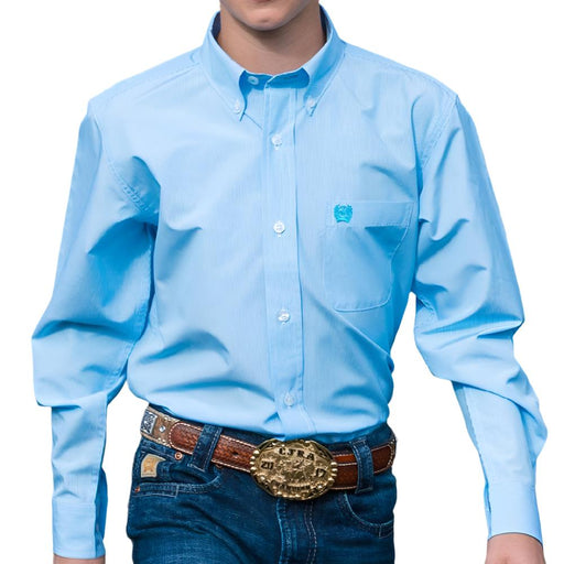 Cinch Boy's Stripe Button Down Shirt KIDS - Boys - Clothing - Shirts - Long Sleeve Shirts Cinch   