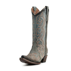 Circle G by Corral Blue Jean Embroidered/Triad Boot WOMEN - Footwear - Boots - Western Boots Corral Boots   