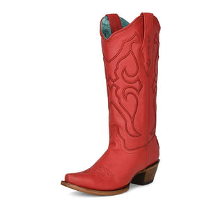Corral Red Embroidery Boot- FINAL SALE WOMEN - Footwear - Boots - Fashion Boots Corral Boots   