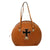 Teskey's Cowhair Inlay Leather Rope Bag Tack - Rope Bags Teskey's Chestnut  