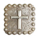 Cross Square Berry Concho Tack - Conchos & Hardware MISC Chicago Screw 1" 