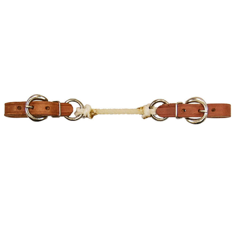 Harness Leather Curb Strap with Colored Lariat Tack - Bits, Spurs & Curbs - Curbs Teskey's Natural  