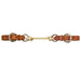 Harness Leather Curb Strap with Colored Lariat Tack - Curbs Teskey's Natural  