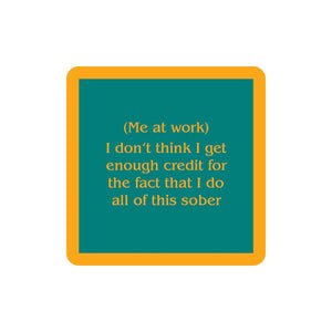 Me At Work Coaster HOME & GIFTS - Home Decor - Decorative Accents Drinks On Me   