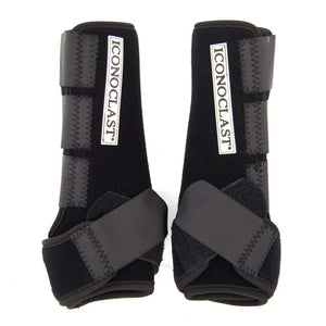 Iconoclast Orthopedic Sport Boots Tack - Leg Protection - Splint Boots Iconoclast S Black Front