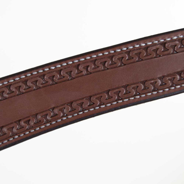 Teskey's 1-3/4" Slick Out Breast Collar with Running w Border Tack - Breast Collars Teskey's