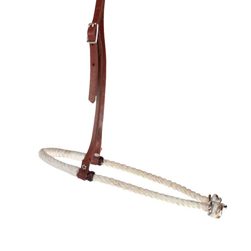 Teskey's Lariat Noseband with Rawhide Covered Nosepiece Tack - Nosebands & Tie Downs Teskey's Latigo