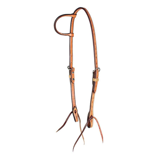 Teskey's Barbwire One Ear Headstall Tack - Headstalls Teskey's Light Oil  