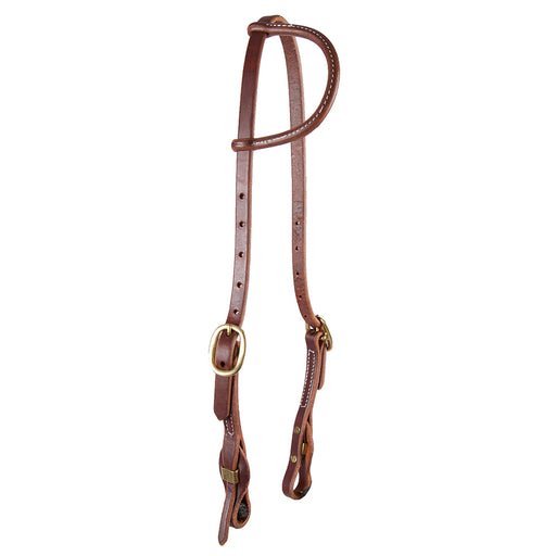 Teskey's One Ear Headstall w/Quick Change Bit Ends Tack - Headstalls Teskey's Heavy Oil