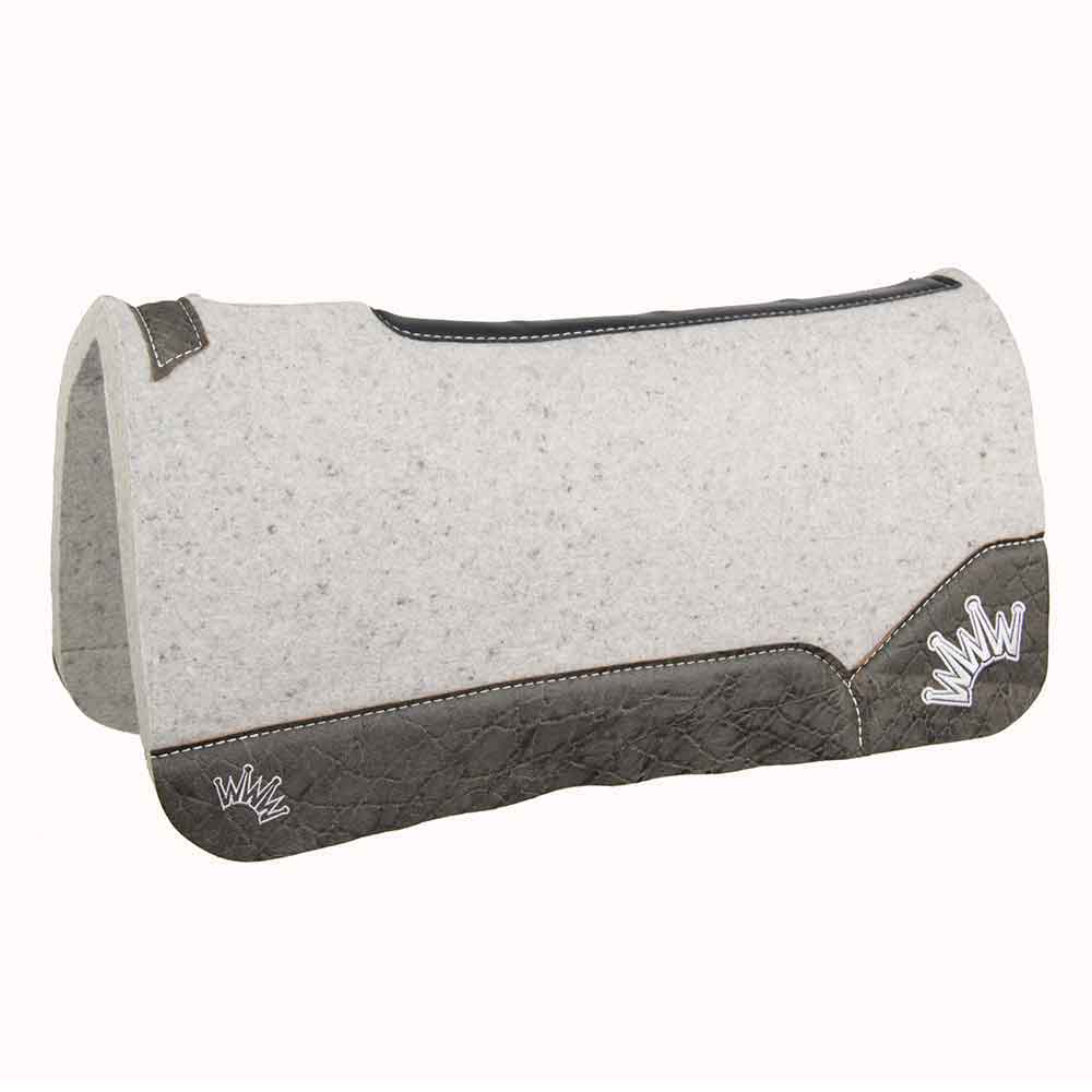 Best Ever Kush Collection Wool Pad - Graphite Elephant Tack - Saddle Pads Best Ever 3/4" 30"x30" 