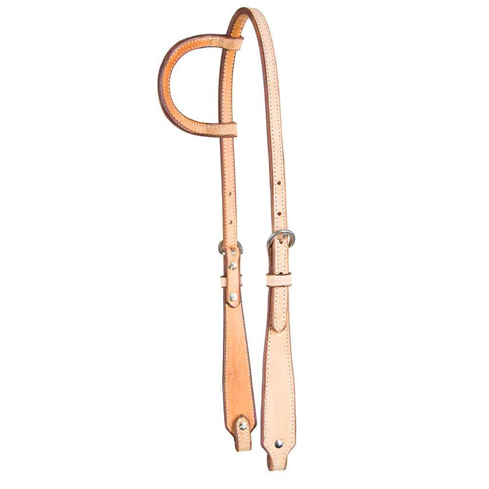Teskey's Roughout One Ear Headstall Tack - Headstalls Teskey's Light Oil  