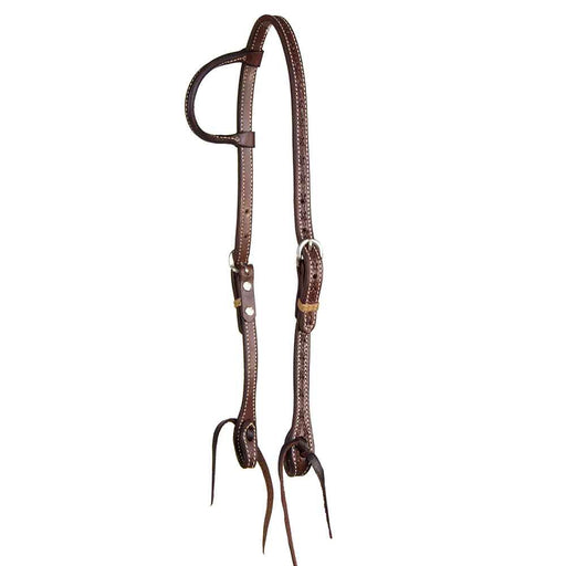 Teskey's Barbwire One Ear Headstall Tack - Headstalls Teskey's Heavy Oil  