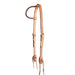 Teskey's Basket Stamped One Ear Headstall Tack - Headstalls Teskey's Light Oil  