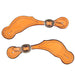 Teskey's Rope Border Spur Straps Tack - Spur Straps Teskey's Medium Oil  