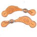 Teskey's Floral Tooled Spur Straps Tack - Spur Straps Teskey's Light Oil  