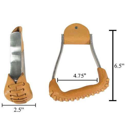 Teskey's Aluminum 2.5" Slanted Barrel Stirrups Tack - Saddle Accessories Teskey's
