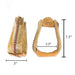 Teskey's 3" Rawhide Roper Stirrups Tack - Saddle Accessories Teskey's