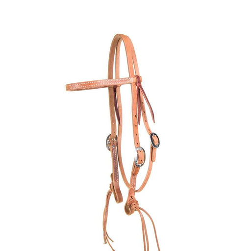 Teskey's Browband Headstall w/Rattlesnake Bit Ends Tack - Headstalls Teskey's