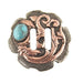 Slotted Clover Concho W/Turquoise Tack - Conchos & Hardware MISC   
