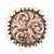 Antique Floral Copper and Dot Concho Tack - Conchos & Hardware - Conchos MISC   
