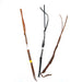 Cowboy Collection Braided Leather Quirts Tack - Whips, Crops & Quirts Cowboy Collection Black/White  