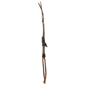 Cowboy Collection Braided Leather Quirts Tack - Whips, Crops & Quirts Cowboy Collection Black/Brown  