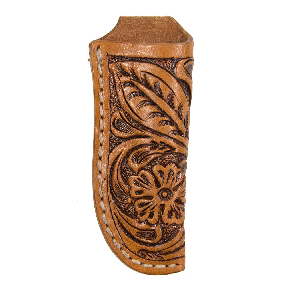 Texas Cutlery Floral Tooled Knife Scabbard Knives - Knife Accessories Texas Cutlery   