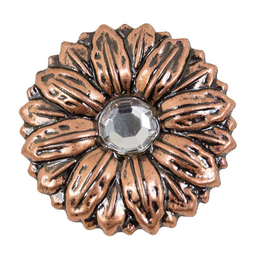 Copper Sunflower Concho Tack - Conchos & Hardware MISC   