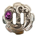 Purple Stone Slotted Concho Tack - Conchos & Hardware MISC   
