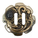 Black and Gold Antique Slotted Concho Tack - Conchos & Hardware MISC   