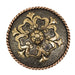 Floral Scroll Concho with Copper Rope Edge Tack - Conchos & Hardware MISC   