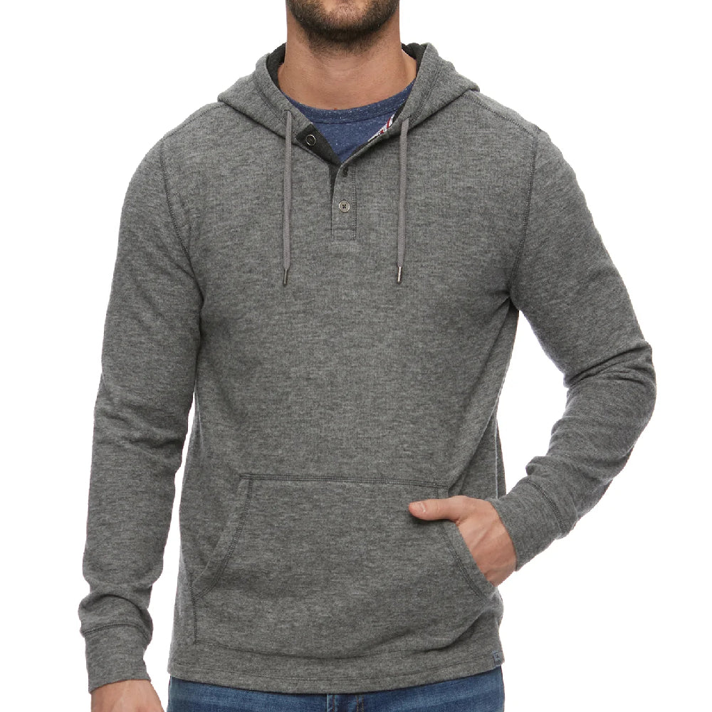 Flag & Anthem Men's Citro Hooded Henley - Grey Heather MEN - Clothing - Pullovers & Hoodies Flag And Anthem   