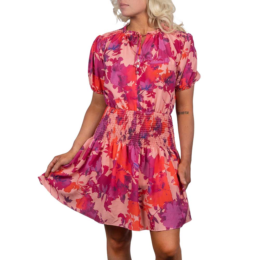 Flirty Floral Print Dress - FINAL SALE WOMEN - Clothing - Dresses First Love   