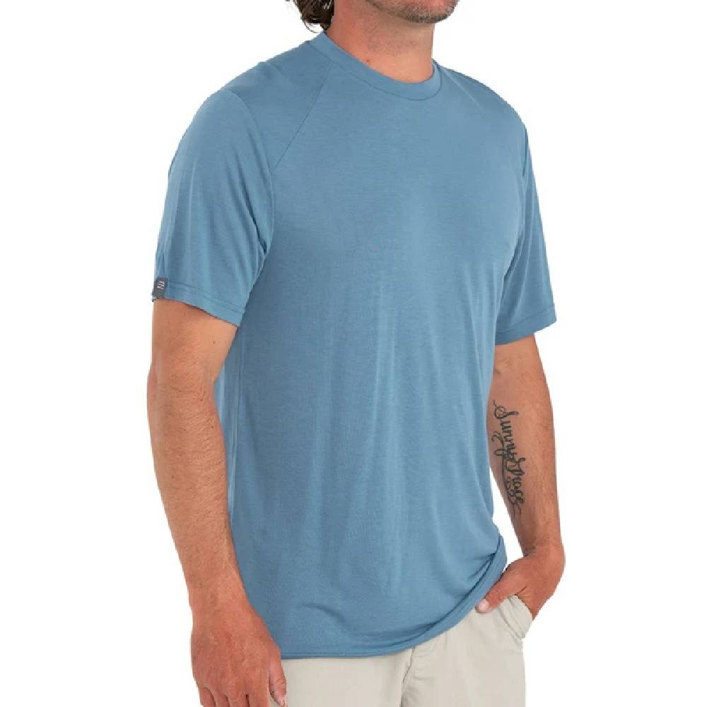Free Fly Men's Lightweight Drifter Tee - Cape Blue MEN - Clothing - T-Shirts & Tanks Free Fly Apparel   