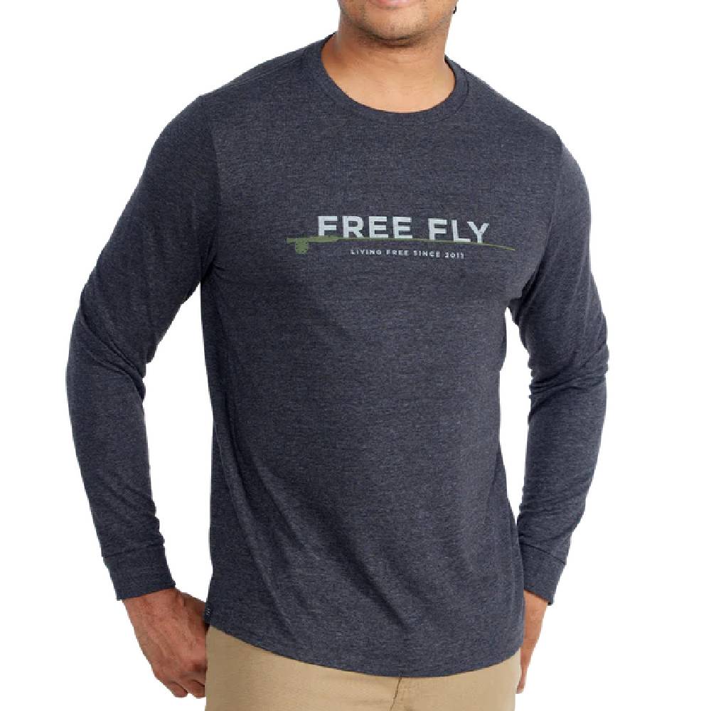 Free Fly Men's 8wt Tee Hthr Charcoal MEN - Clothing - T-Shirts & Tanks Free Fly Apparel   