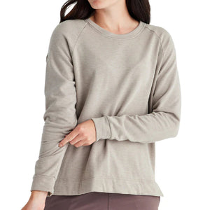 Free Fly Women's Bamboo Fleece Crew Pullover - Heather Stone WOMEN - Clothing - Pullover & Hoodies Free Fly Apparel   